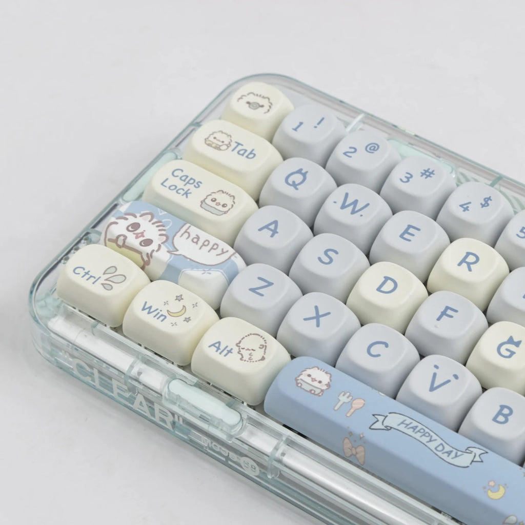 Yunzii Cutie Kitty 144 Key MOA Profile Dye Sub PBT Keycap Set