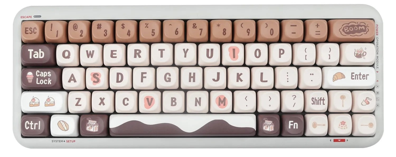 Yunzii Chocolate 137 Key MOA Profile Dye Sub PBT Keycap Set MKMWIAS5OS |0|