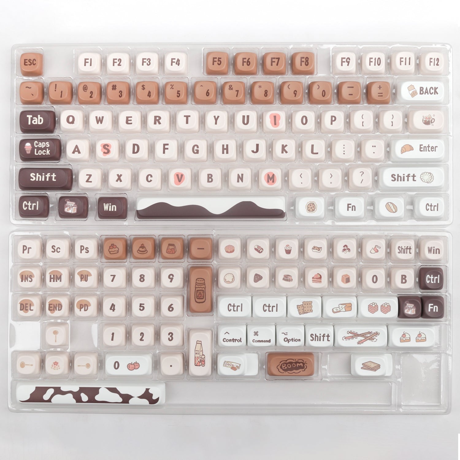 Yunzii Chocolate 137 Key MOA Profile Dye Sub PBT Keycap Set MKMWIAS5OS |73517|