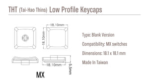 Tai-Hao Purple THT 18 Key ABS Low Profile (*) MKUBOPUBG4 |61899|