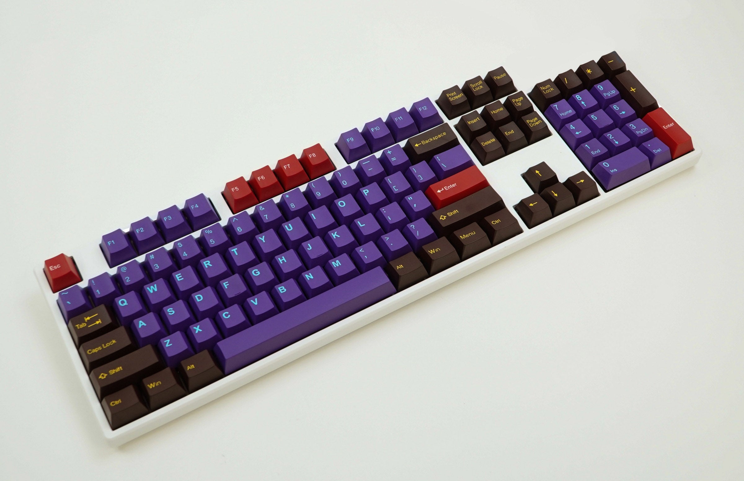 Tai-Hao 113 Key ABS Double Shot Cubic Keycap Set Ultraviolet MK6M3SXMQ5 |79279|