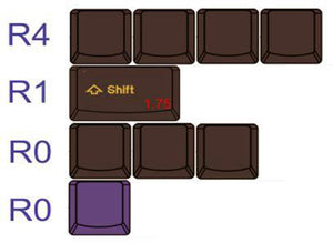 Tai-Hao 113 Key ABS Double Shot Cubic Keycap Set Ultraviolet MK6M3SXMQ5 |79278|