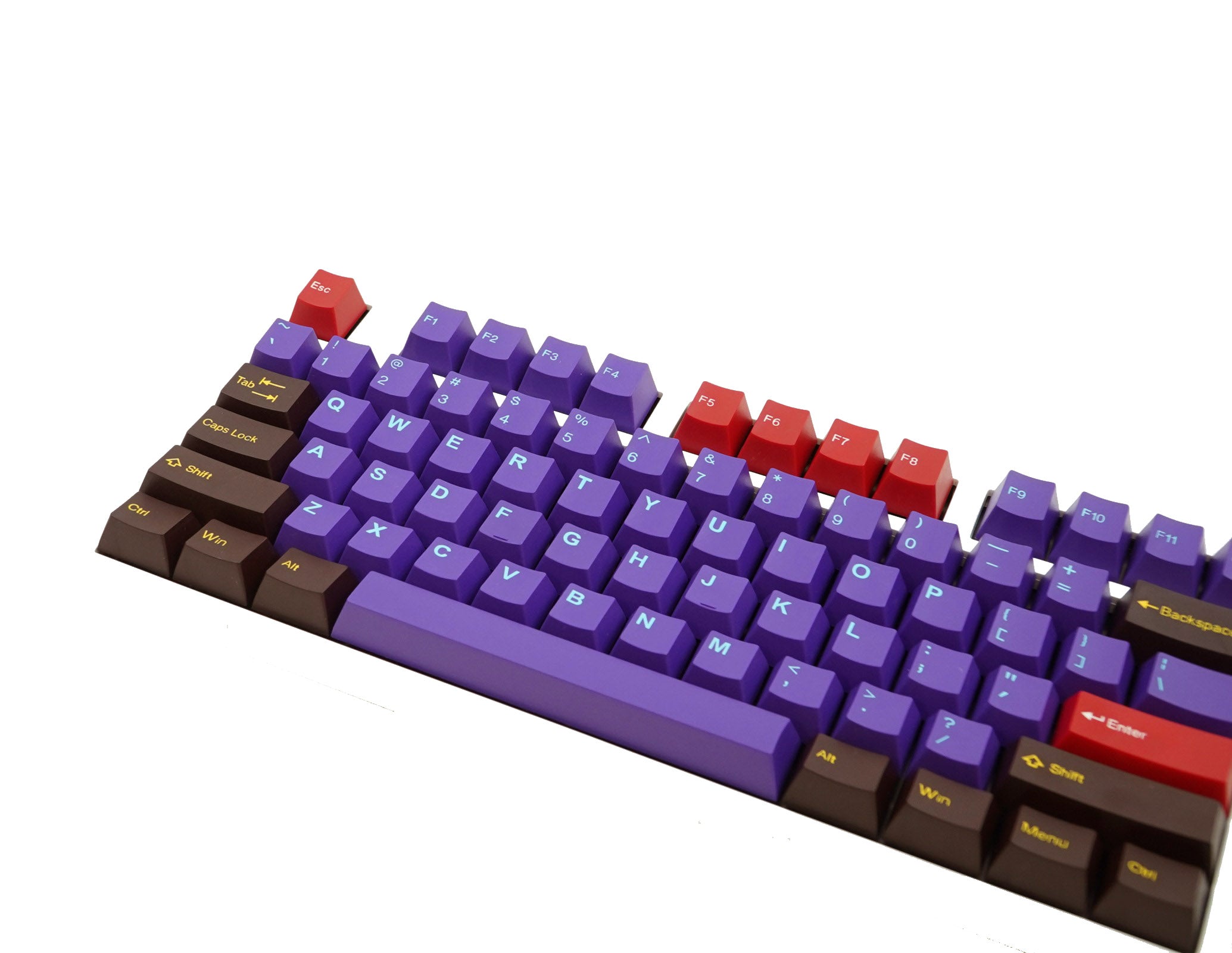 Tai-Hao 113 Key ABS Double Shot Cubic Keycap Set Ultraviolet MK6M3SXMQ5 |79276|