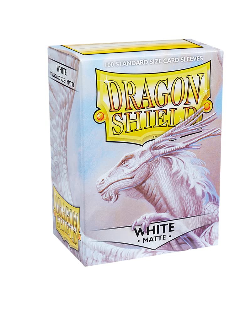 Dragon Shield 100ct Box Deck Protector Matte White MKSWVH88KB |0|