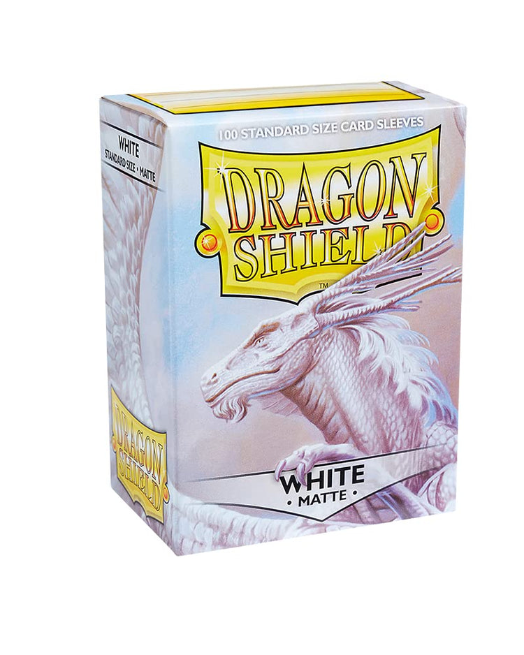 Dragon Shield Standard Matte Card Sleeves White 100ct Dragon Shield Standard Matte Card Sleeves White 100ct