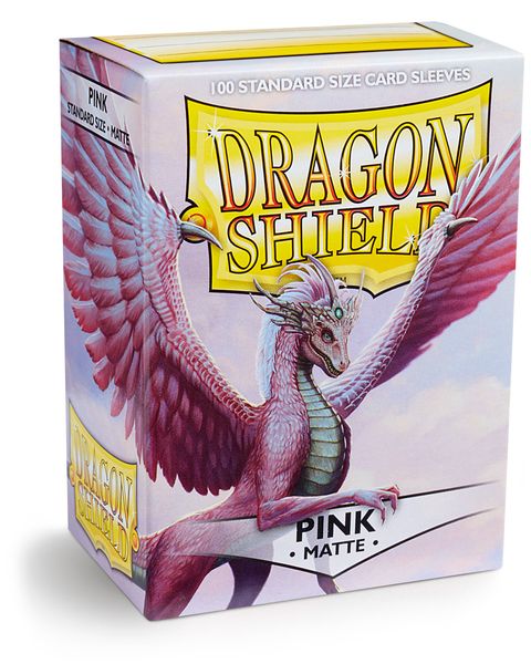 Dragon Shield 100ct Box Deck Protector Matte Pink MK4GUXY65R |0|