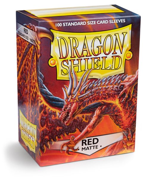 Dragon Shield 100ct Box Deck Protector Matte Red MK8AL5Q84W |0|