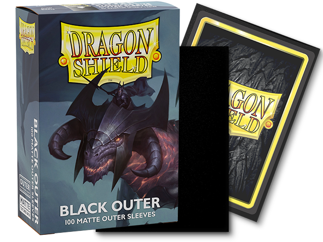 Dragon Shield Sleeves - 100ct Outer Sleeves - Matte Black MKEGKKXPXL |0|