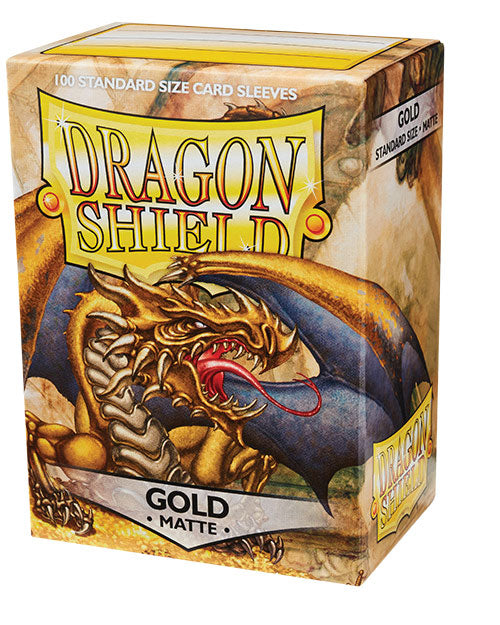 Dragon Shield Standard Matte Card Sleeves Gold 100ct Dragon Shield Standard Matte Card Sleeves Gold 100ct