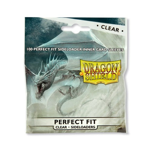 Dragon Shield Standard Perfect Fit Sideloader Card Sleeves Clear 100ct