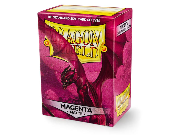 Dragon Shield Standard Matte Card Sleeves Magenta 100ct Dragon Shield Standard Matte Card Sleeves Magenta 100ct