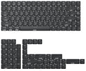 Keychron White on Black 135 Key LSA Profile ABS Backlit Keycap Set