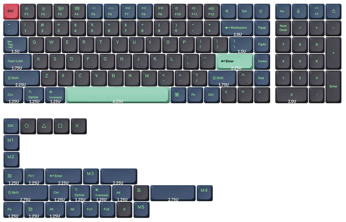Key Hoocker Keychron Hacker 133 Key LSA Profile PBT Dye Sub Keycap Set