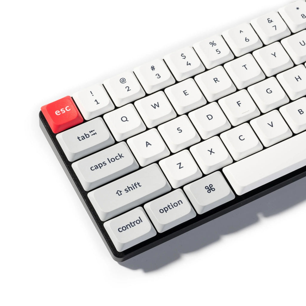 Keychron Light Grey / White 133 Key LSA Profile Dye Sub PBT Keycap Set