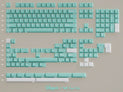 Meletrix Akuamarin 198 Key Cherry Profile Double Shot ABS Keycap Set