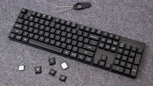 Keychron White on Black 118 Key Low Profile Double Shot PBT MKU03TUDR1 |62519|