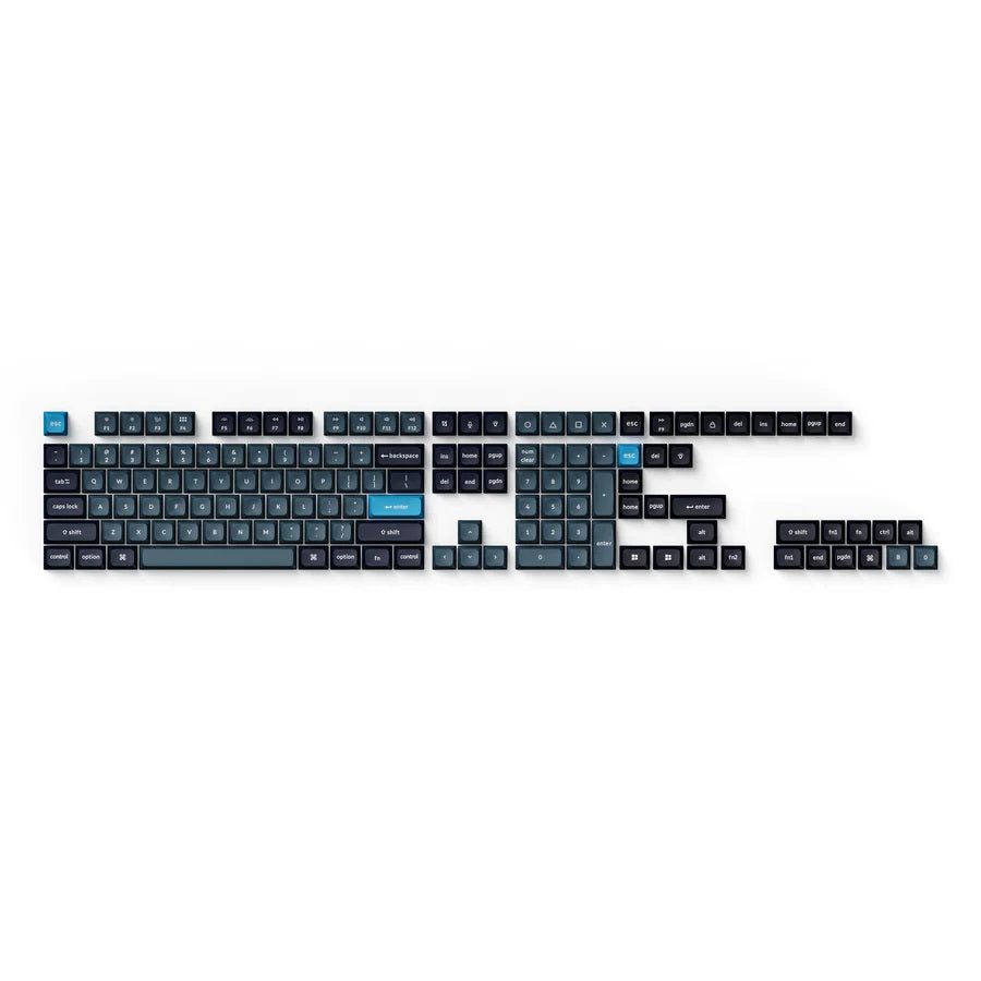 Keychron Dark Grey / Greyish Blue 140 Key KSA Profile Double Shot PBT MKLTYBBPR2 |0|