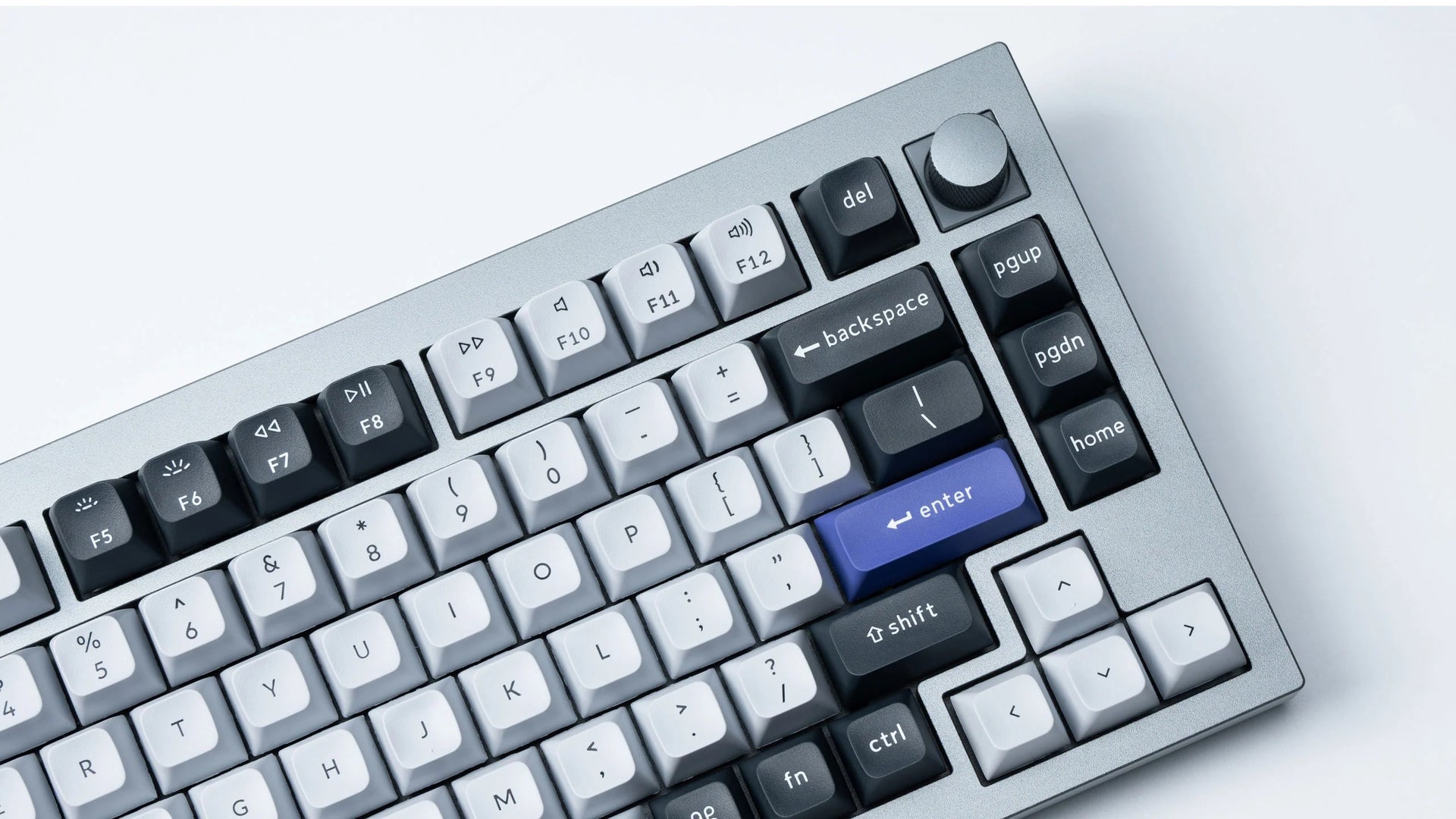 Keychron Grey + Silver 140 Key KSA Profile Double Shot PBT MKDWQ0I1EI |62563|