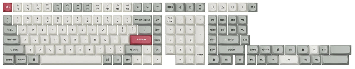Osa Key Profile Keychron Retro 141 Key OSA Profile Double Shot PBT Keycap Set