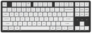 Keychron Black on White 141 Key OSA Profile Double Shot PBT MKLLMQW1EH |62605|