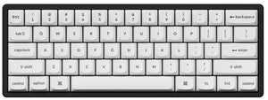 Keychron Black on White 141 Key OSA Profile Double Shot PBT MKLLMQW1EH |62604|