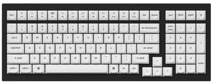 Keychron Black on White 141 Key OSA Profile Double Shot PBT MKLLMQW1EH |62609|