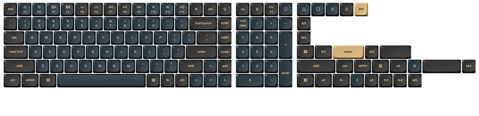 Keychron Knight V2 133 Key LSA Profile Double Shot PBT MKAH9AF0AG |62615|