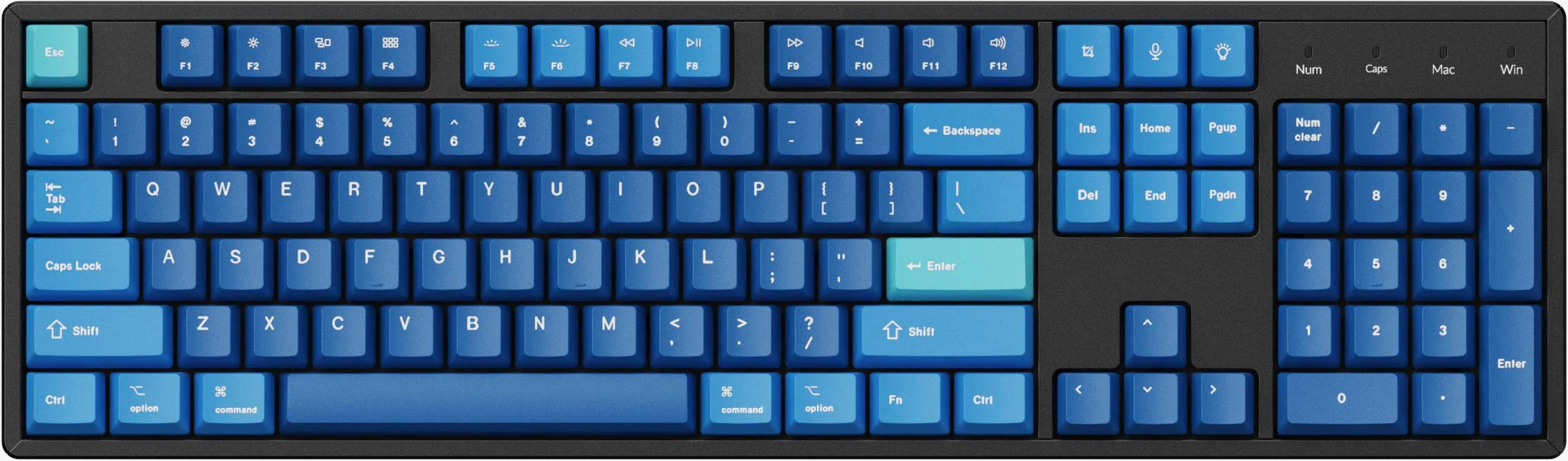 Keychron Ocean 133 Key OEM Profile Dye Sub PBT MK0O5T7R1Q |62704|