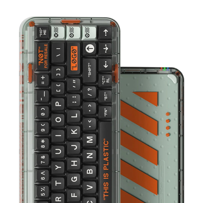 MelGeek Mojo68 Plastic Advance 65% Hotswap Bluetooth 5.1 and 2.4 GHz.