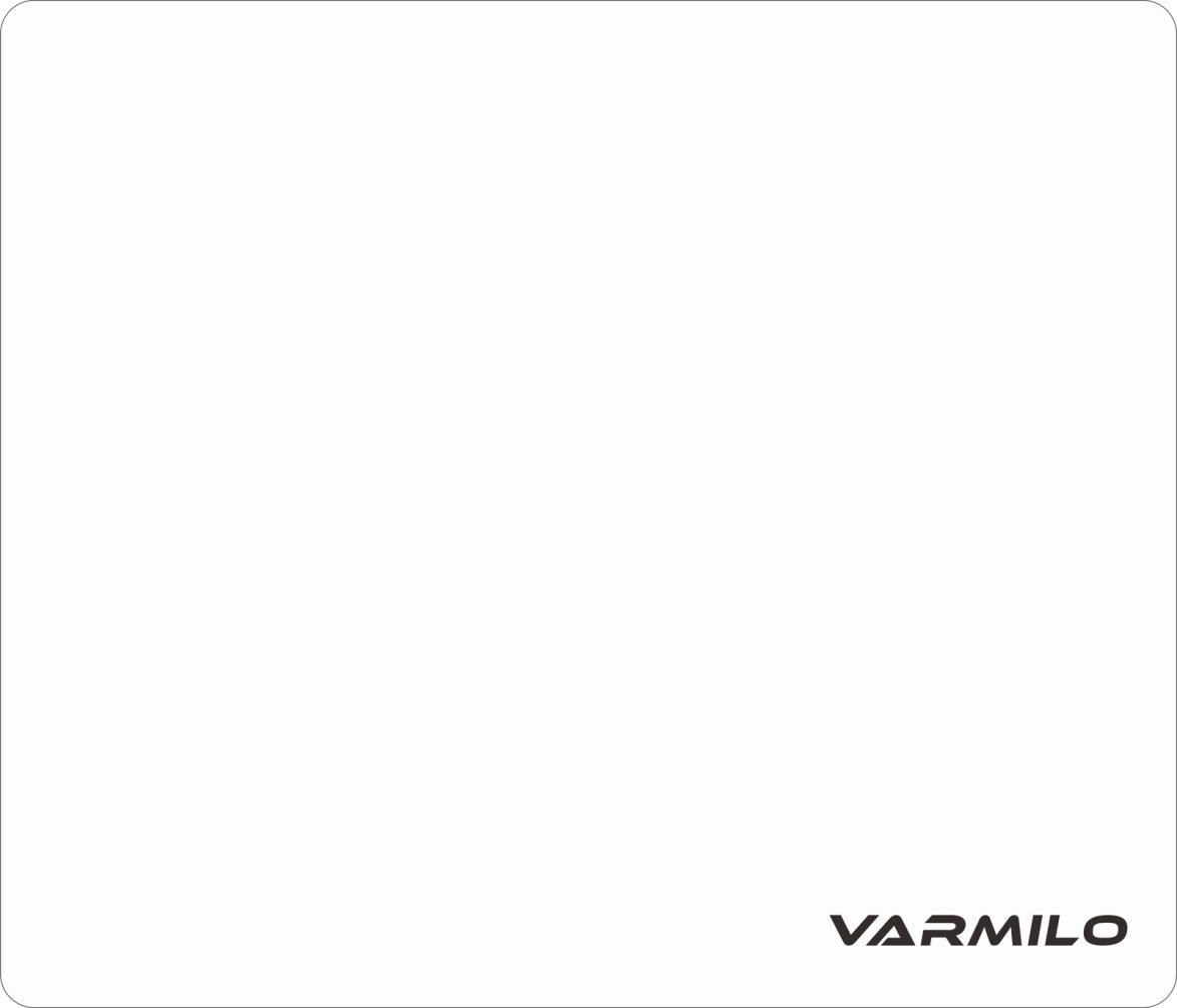 Varmilo White Tempered Glass Mouse Pad MKAM544SXZ |0|