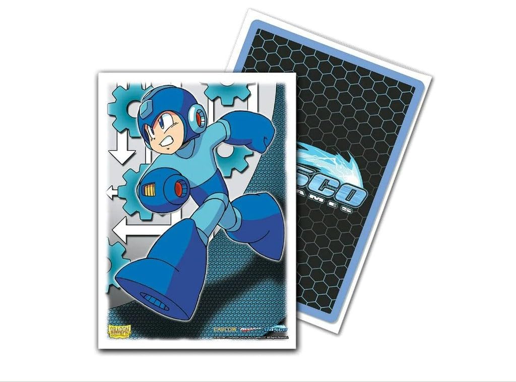 megaman card sleeves Dragon Shield Standard Classic Art Card Sleeves Mega Man 100ct