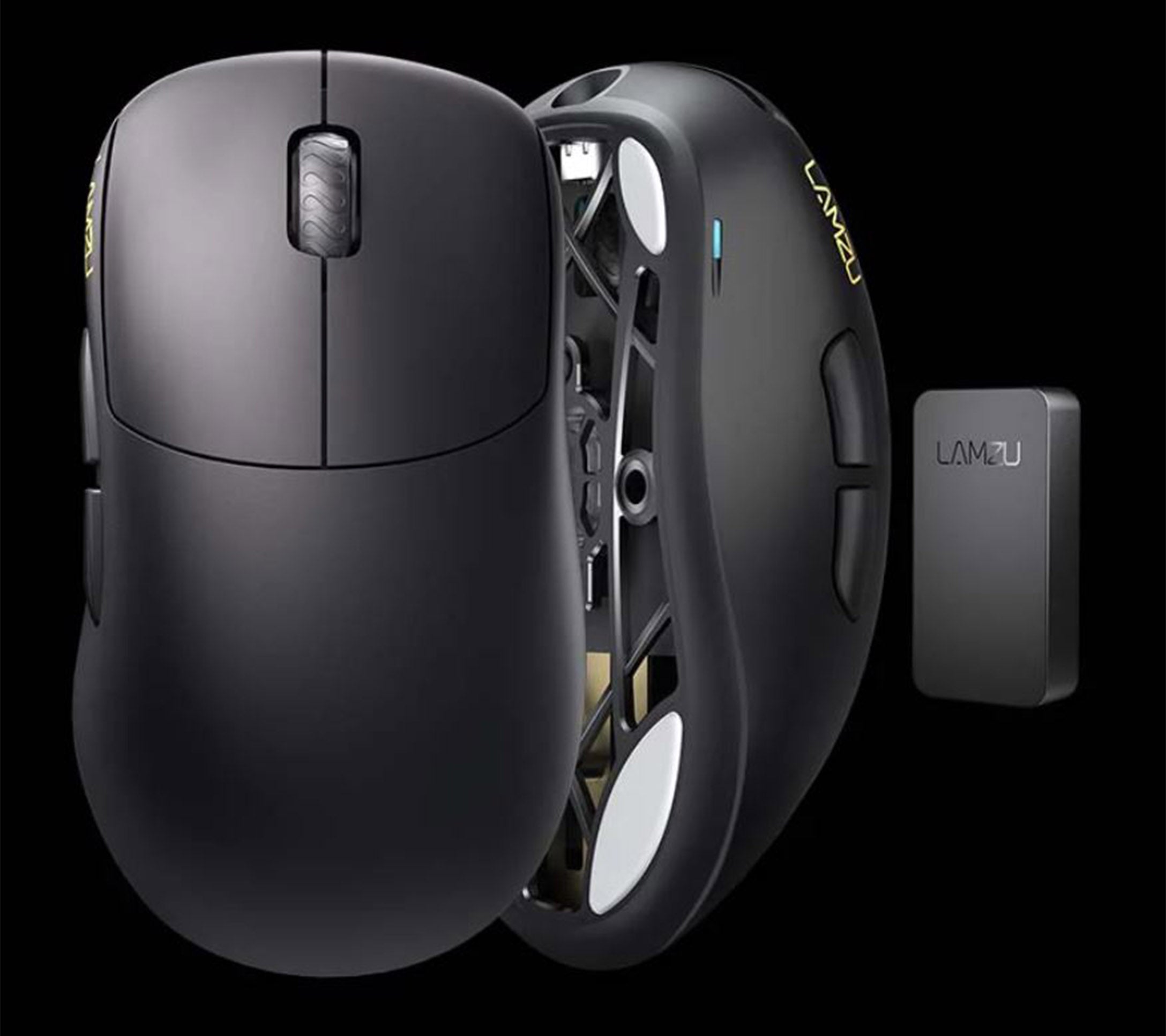 LAMZU Thorn Charcoal Black Wireless 4K Mouse MKANRV4ZH0 |63749|