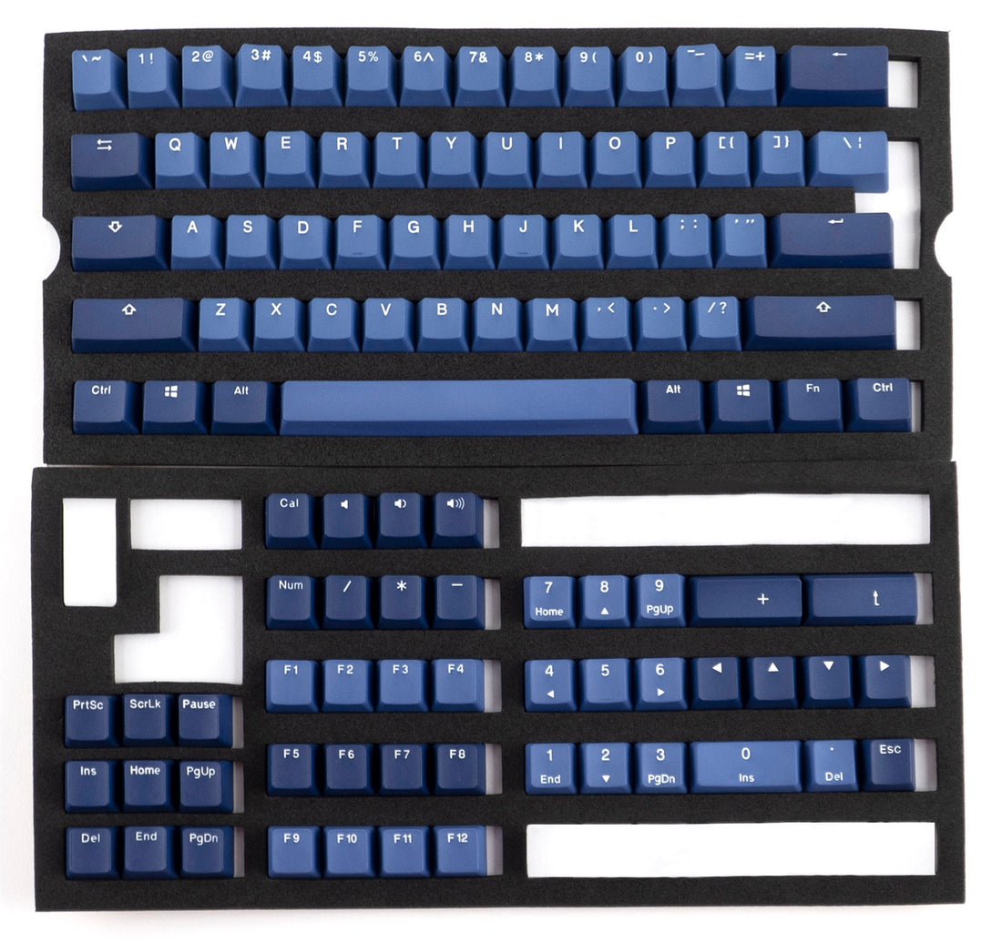 MK x Ducky Good in Blue 108 Key OEM Profile Double Shot PBT Keycap Set