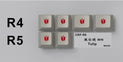 HammerWorks CRP Tulip Win 6 Key Cherry Profile Dye Sub Keycap Set