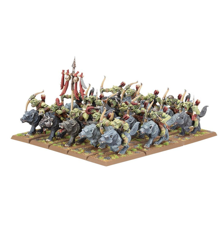 Warhammer The Old World Orc Goblin Tribes Goblin Wolf Rider Mob MK8VKWH1PN |0|