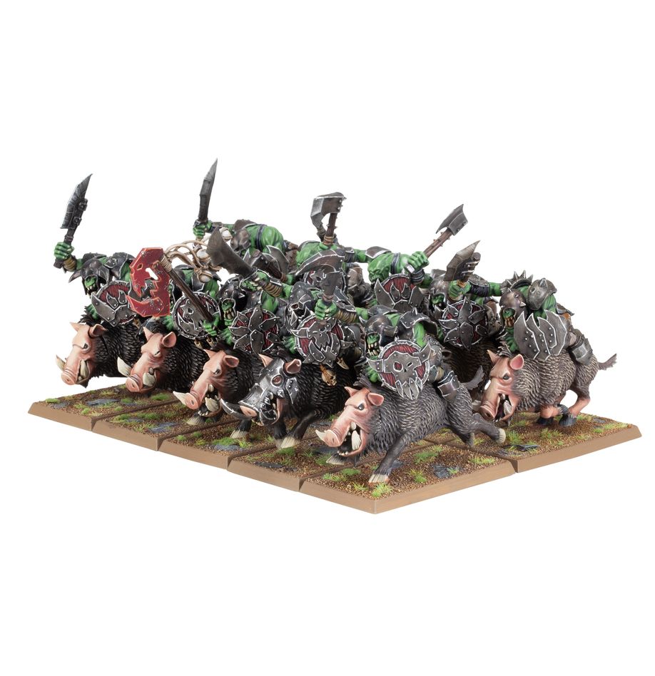 Warhammer The Old World Orc Goblin Tribes Orc Boar Boyz Mob MK2UT361P1 |0|