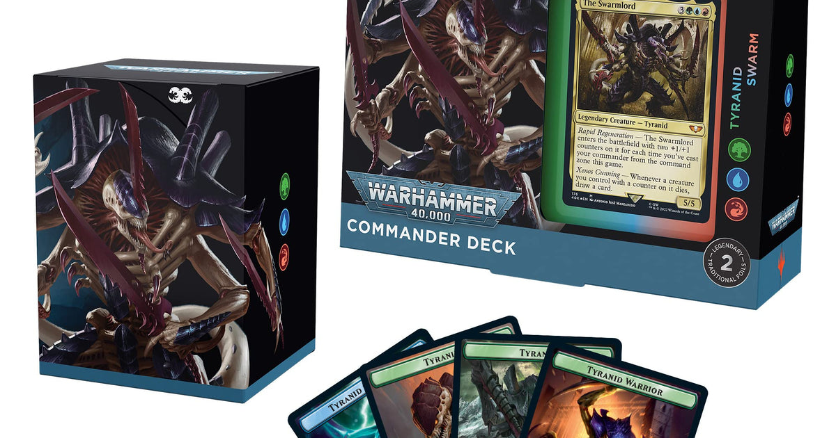 Magic The Gathering Universes Beyond Warhammer 40k Commander Deck Tyranid  Swarm