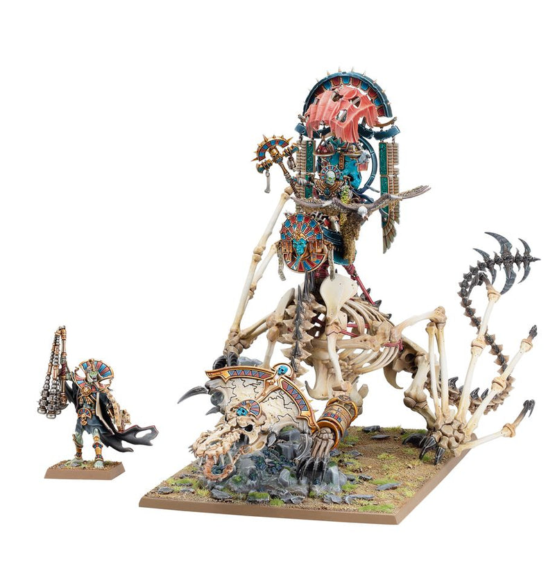 Figurine Warhammer AoS – Chariot Khemri Roi Des Tombes – Games Workshop, Partiellement Peinte