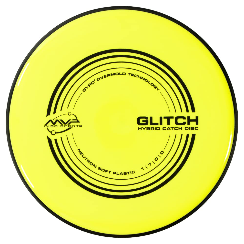 MVP Disc Sports Neutron Glitch (Soft) Disc Golf Hybrid Catch Disc MK7MIDNAZF |0|