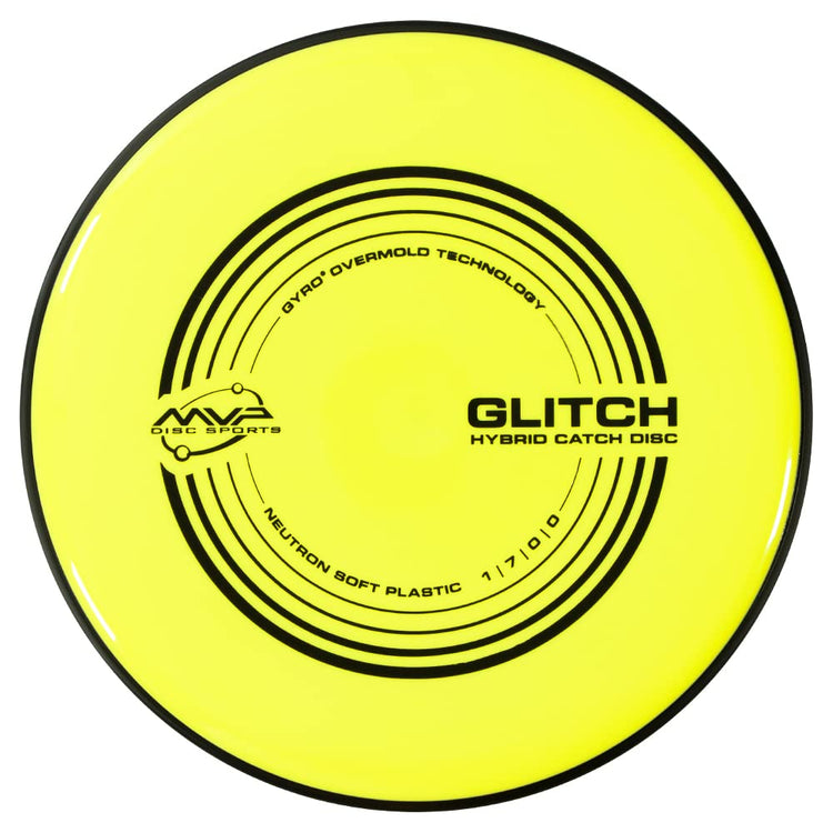 MVP Disc Sports Neutron Glitch (Soft) Disc Golf Hybrid Catch Disc MK7MIDNAZF |0|