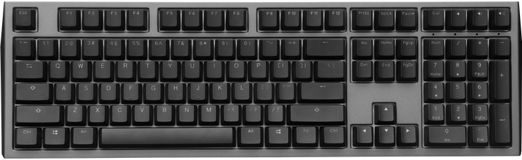 Ducky Shine 7 Gunmetal RGB LED Double Shot PBT Mechanical Keyboard