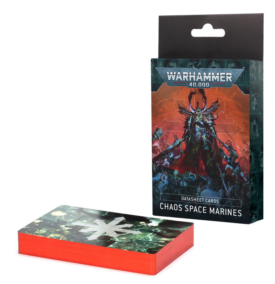 Warhammer 40,000 Chaos Space Marines Datasheet Cards MK4SQCHGFC |0|
