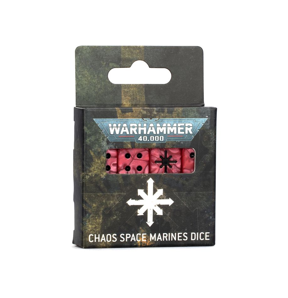 Warhammer 40,000 Chaos Space Marines Dice MKO217QEAT |65456|