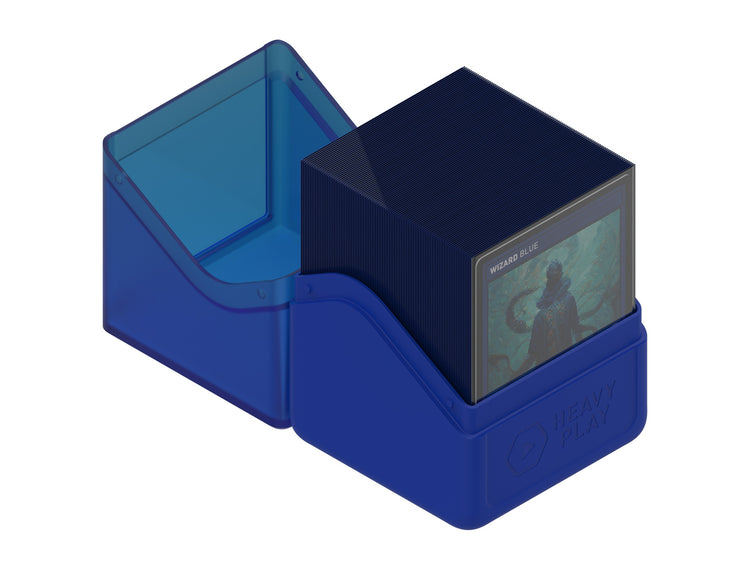 deck box for 100 double sleeved cards Heavy Play RFG Deck Box 100 Double Sleeved Wizard Blue