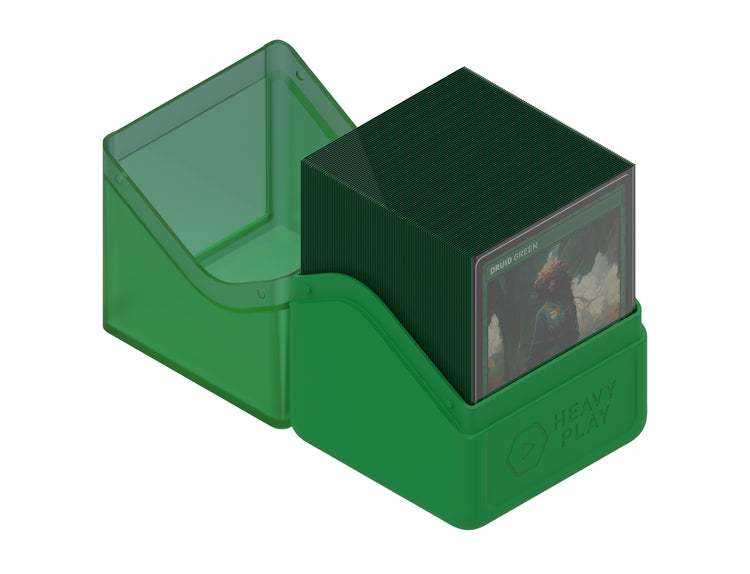 Heavy Play RFG Deck Box 100 Double Sleeved Druid Green Heavy Play RFG Deck Box 100 Double Sleeved Druid Green