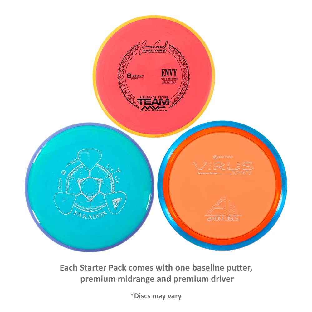 Axiom Discs 3-Disc Premium Disc Golf Starter Set MKE6VP61PP |65817|