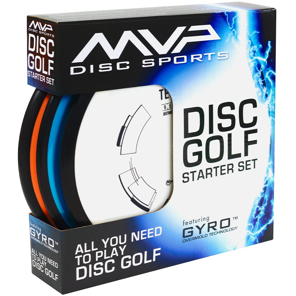 MVP Disc Sports 3-Disc Premium Disc Golf Starter Set (Colors and Model