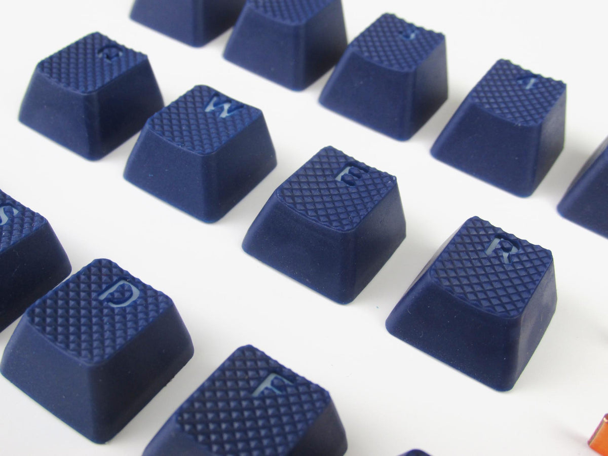 Tai-Hao Blue Backlit 18 Key OEM Profile Double Shot TPR Rubber Keycap