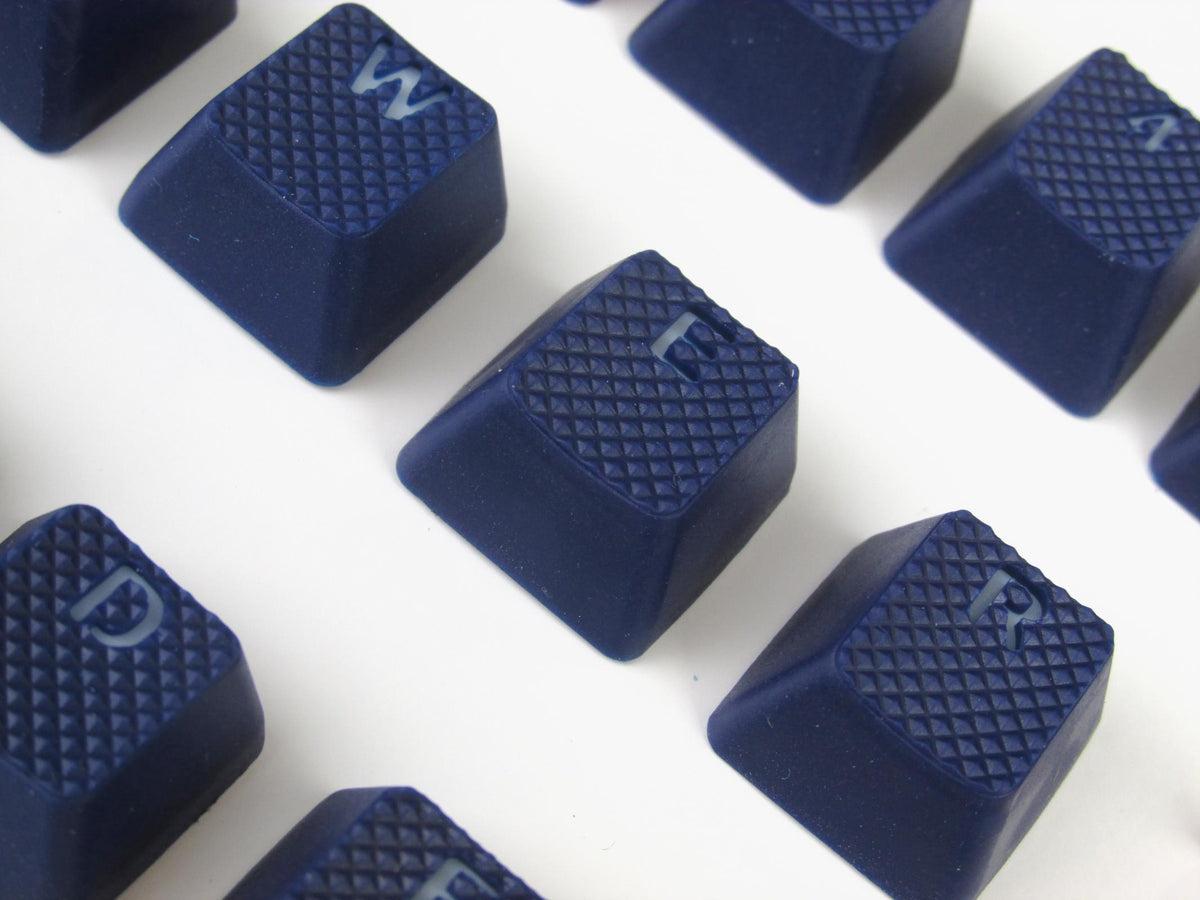 Tai-Hao Blue Backlit 18 Key OEM Profile Double Shot TPR Rubber Keycap