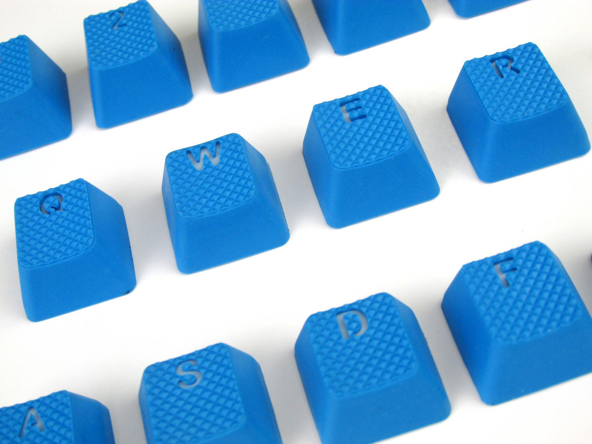 Tai-Hao Sky Blue Backlit 18 Key OEM Profile Double Shot Rubber TPR Key